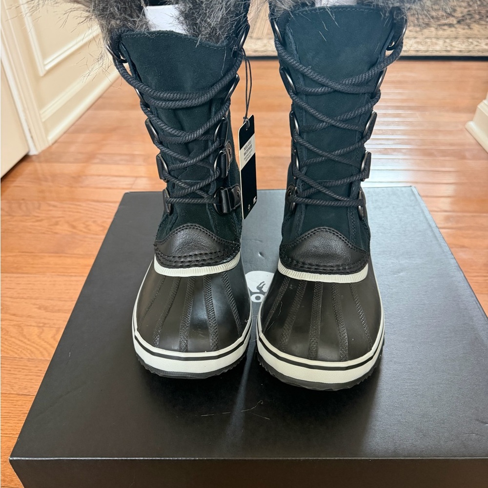 SOREL Joan of Arctic Waterproof Boot Women's Size 10 Black Quarry - Picture 5 of 13